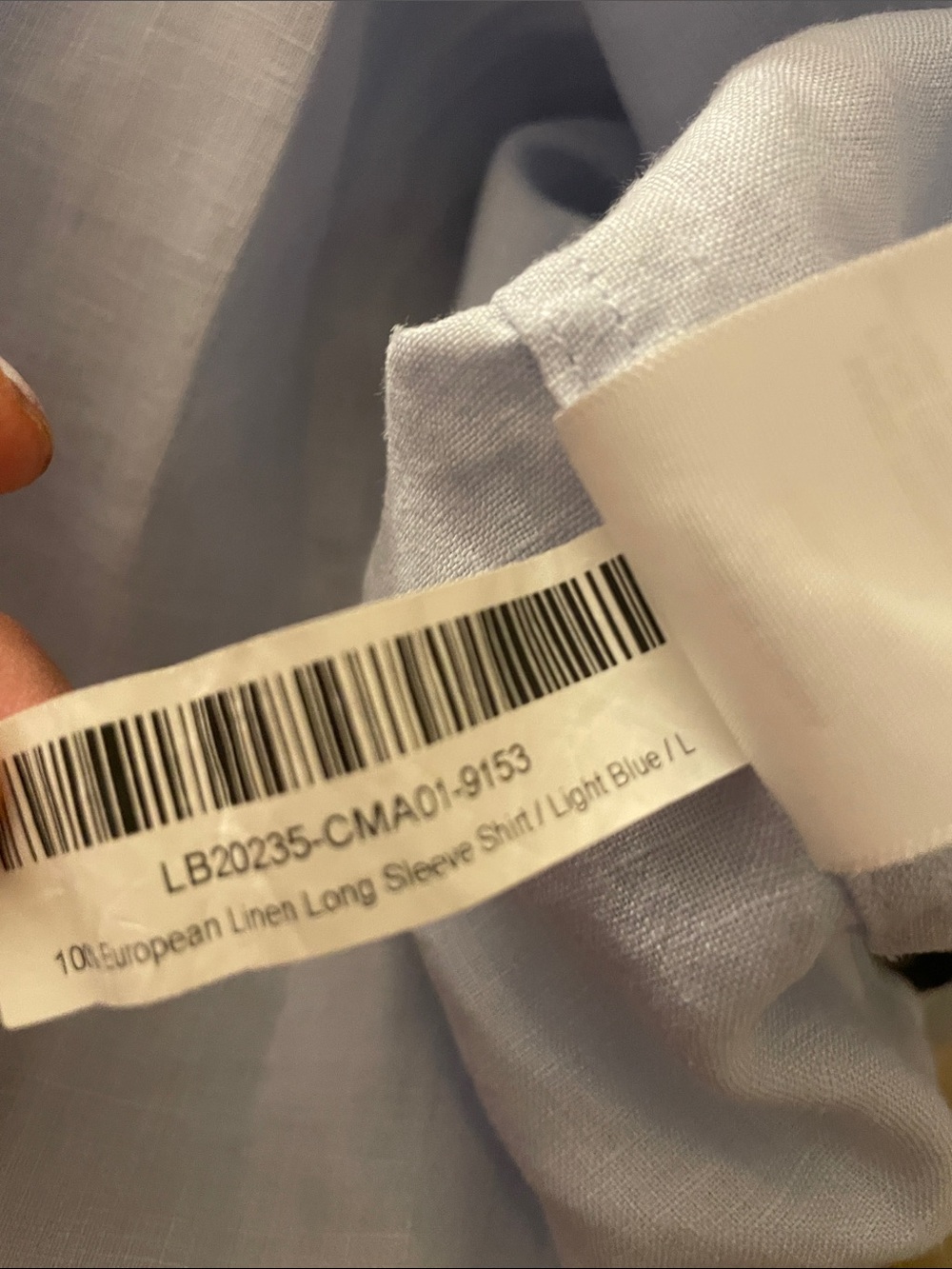 Quince 100% European Linen Button Down Shirt Sz:L Light Blue - Picture 11 of 11